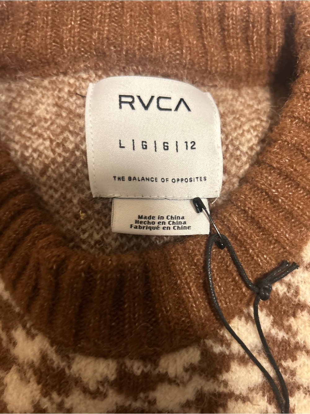 NWT RVCA Prep Sweater - Picture 2 of 7